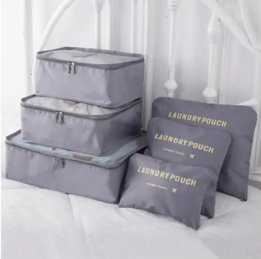 Portable Travel Luggage Packing Cubes (6-Pieces Set)